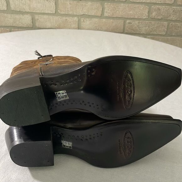 NWT J. B. Dillon Goatskin Cowgirl Boots Size 10B - Picture 10 of 11